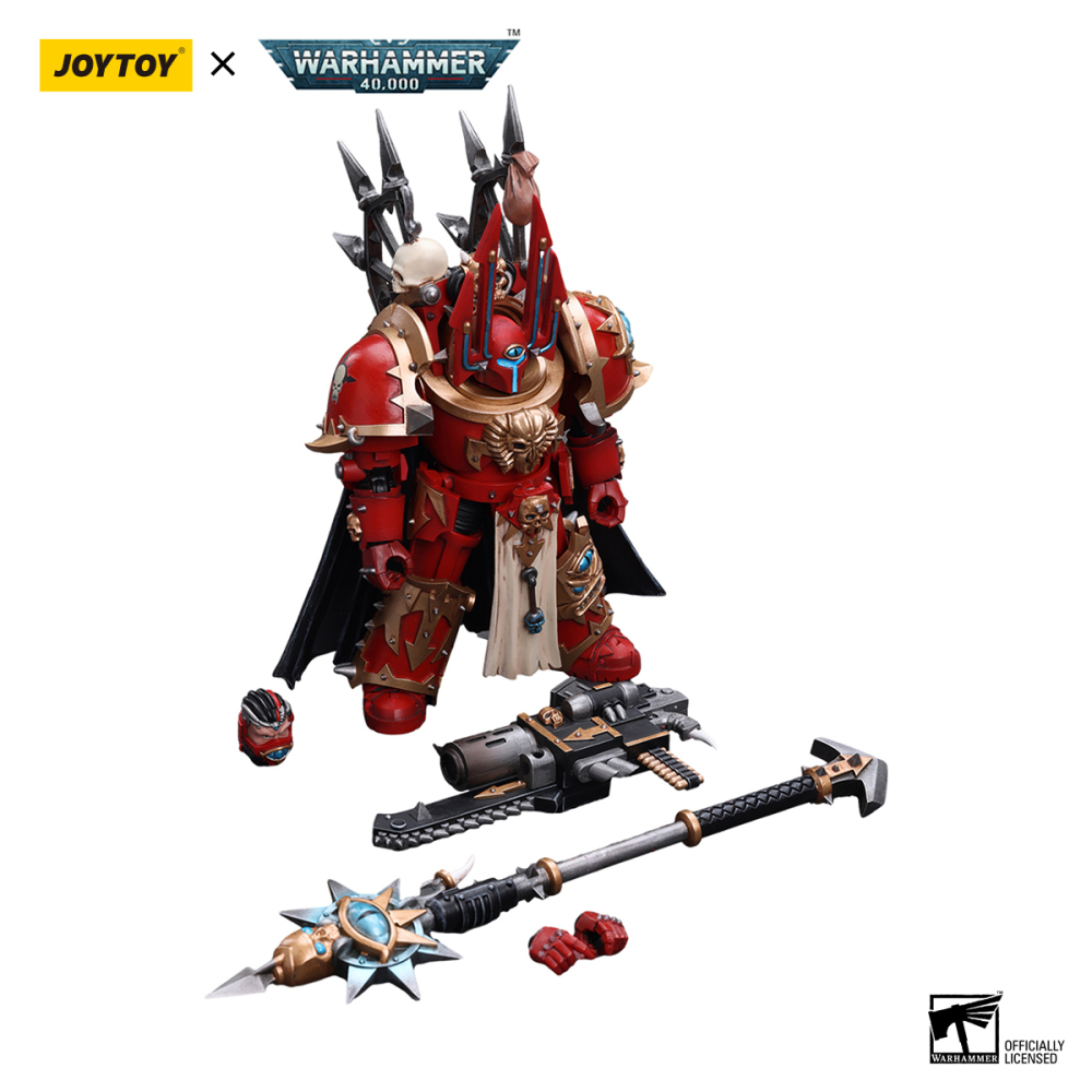 【New in September 2023】JOYTOY Warhammer 40K ChaosSpace Marines Crimson Slaughter Sorcerer Lord in Terminator Armour