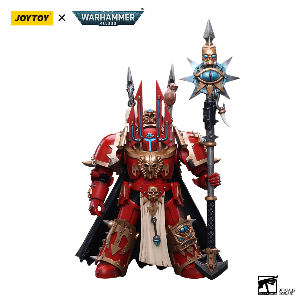 【New in September 2023】JOYTOY Warhammer 40K ChaosSpace Marines Crimson Slaughter Sorcerer Lord in Terminator Armour