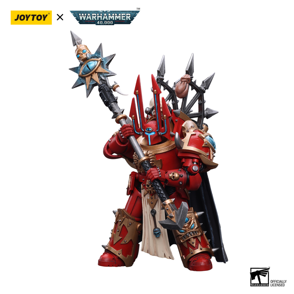 【New in September 2023】JOYTOY Warhammer 40K ChaosSpace Marines Crimson Slaughter Sorcerer Lord in Terminator Armour