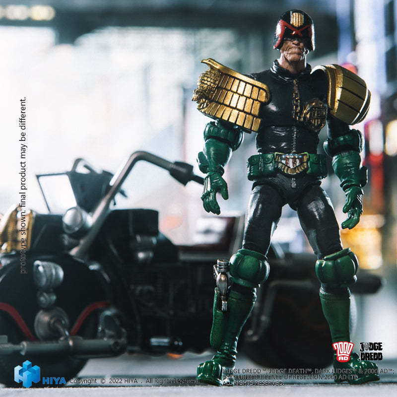 【Pre-sale】HIYA Exquisite Mini Series JUDGE DREDD scale Judge Dredd & Lawmaster MK Ⅱ Set