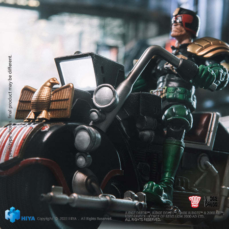 【Pre-sale】HIYA Exquisite Mini Series JUDGE DREDD scale Judge Dredd & Lawmaster MK Ⅱ Set
