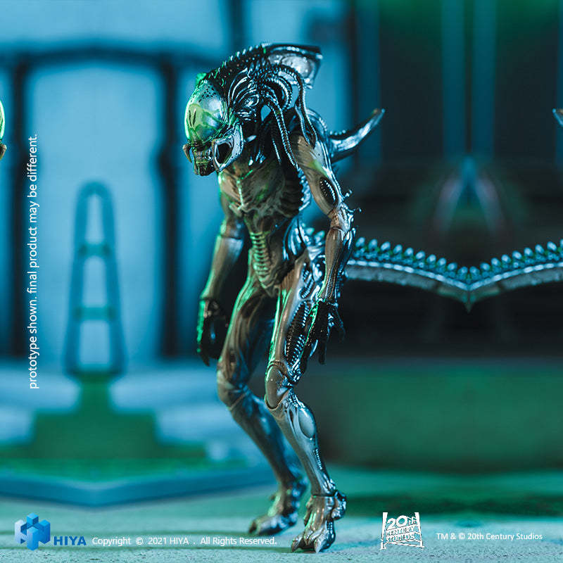 HIYA Exquisite Mini Series AVPR Battle Damage Predalien