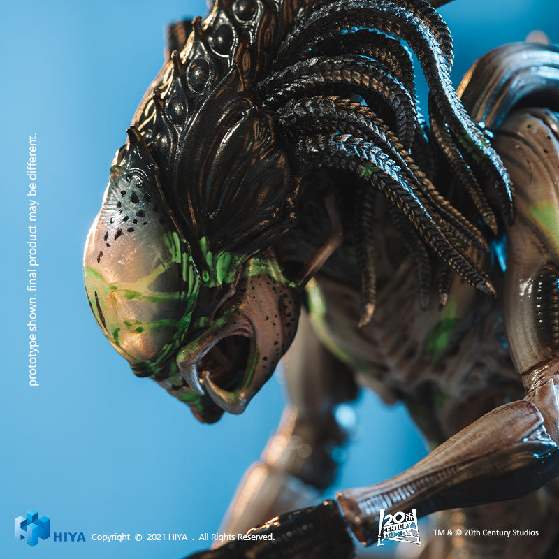 HIYA Exquisite Mini Series AVPR Battle Damage Predalien