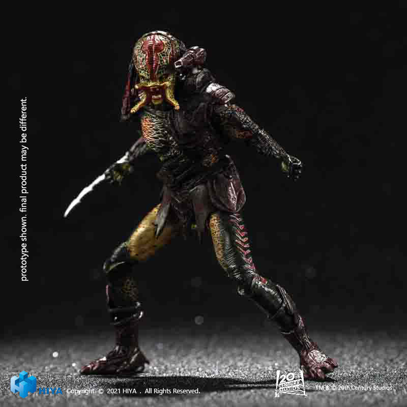 HIYA Exquisite Mini Series  PREDATOR 2 Unmasked Berserker Predator