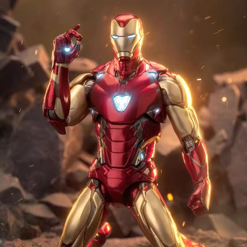 Luminous version of Iron Man MK85