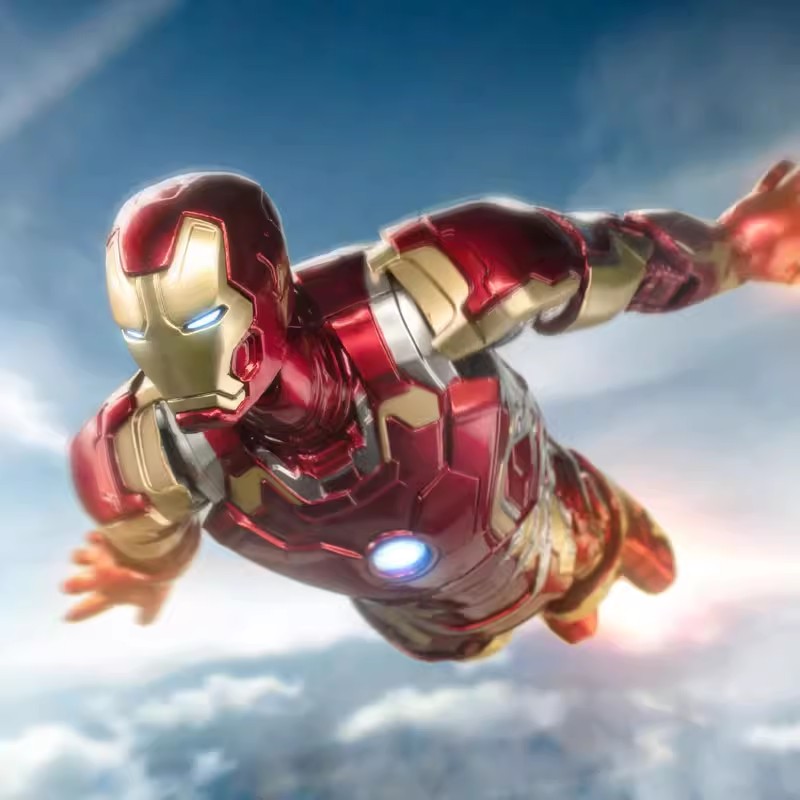 Luminous version of Iron Man MK43 action figure