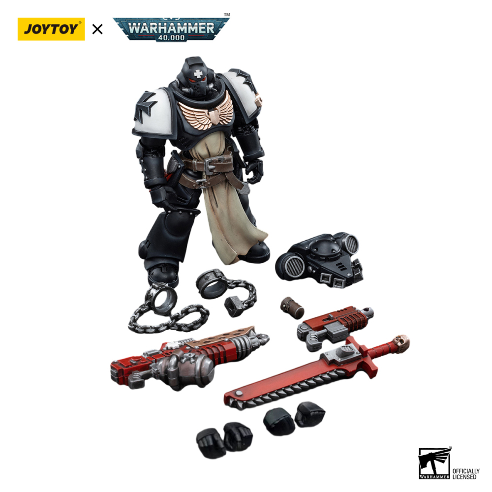 【New in Octomber 2023】JOYTOY Warhammer 40K Black Templars Primaris Initiate Brother Raemont