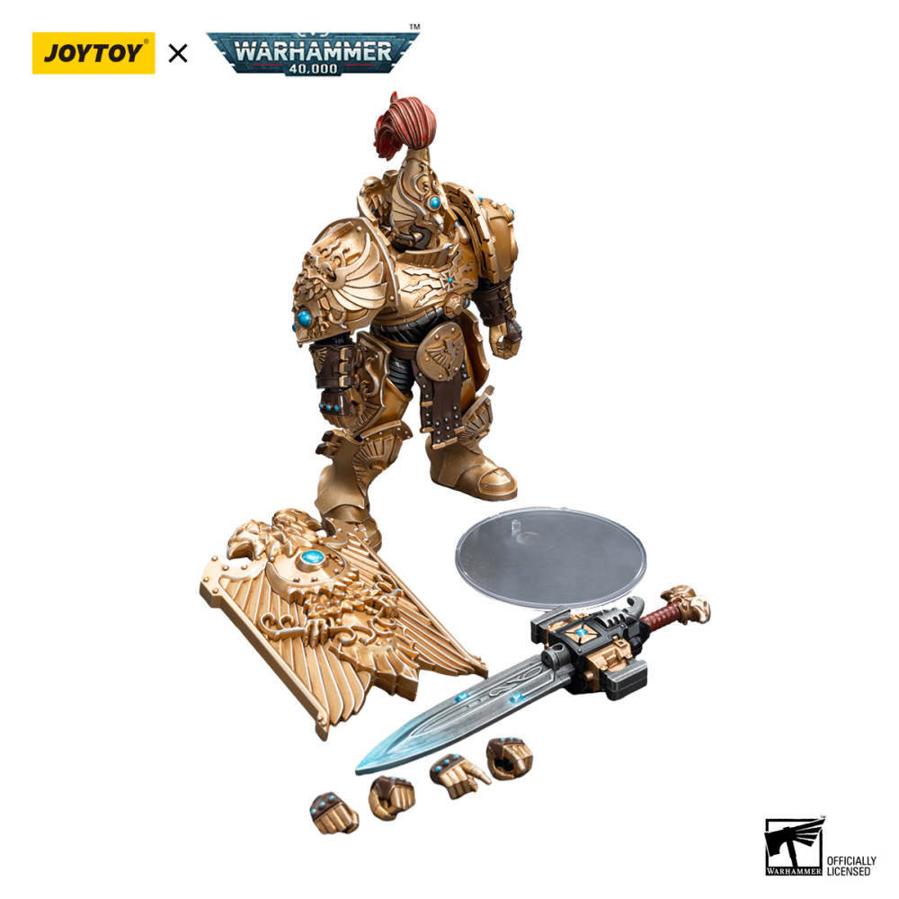 【New in Octomber 2023】JOYTOY Warhammer 40K Adeptus Custodes Custodian Guard with Sentinel Blade and Praesidium Shield