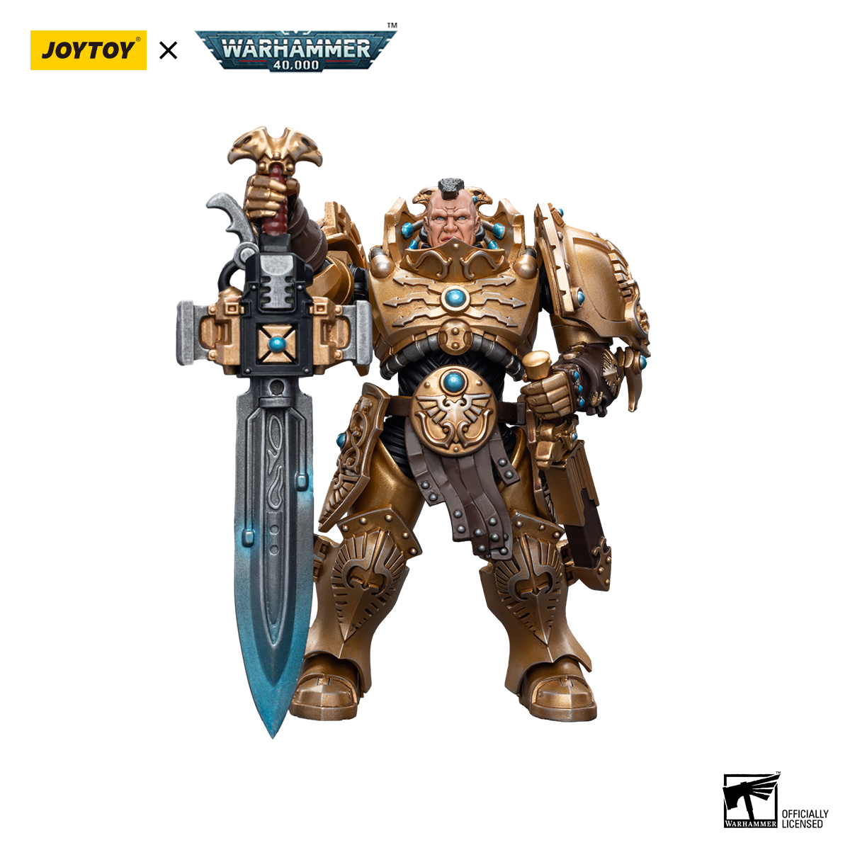 JOYTOY Warhammer 40K Dark Angels Master Lazarus action figure