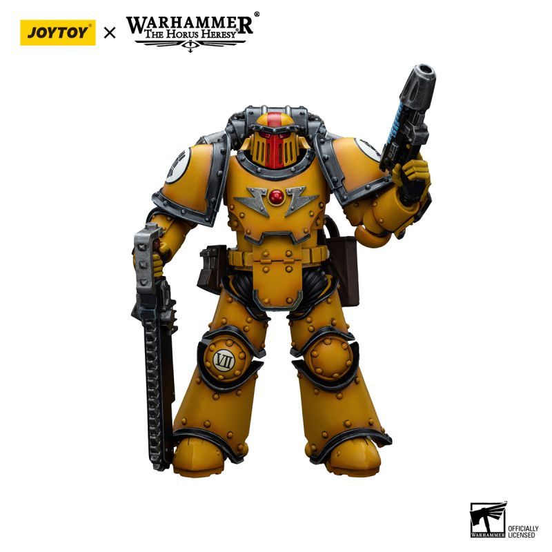 [New in December 2023] JOYTOY Warhammer The Horus Heresy Imperial Fists Legion MkIII Despoiler Squad Sergeant with Plasma Pistol