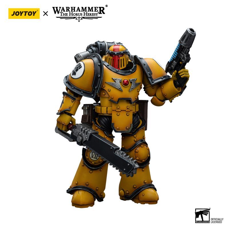 [New in December 2023] JOYTOY Warhammer The Horus Heresy Imperial Fists Legion MkIII Despoiler Squad Sergeant with Plasma Pistol