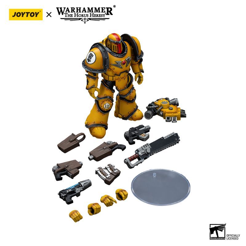 [New in December 2023] JOYTOY Warhammer The Horus Heresy Imperial Fists Legion MkIII Despoiler Squad Sergeant with Plasma Pistol