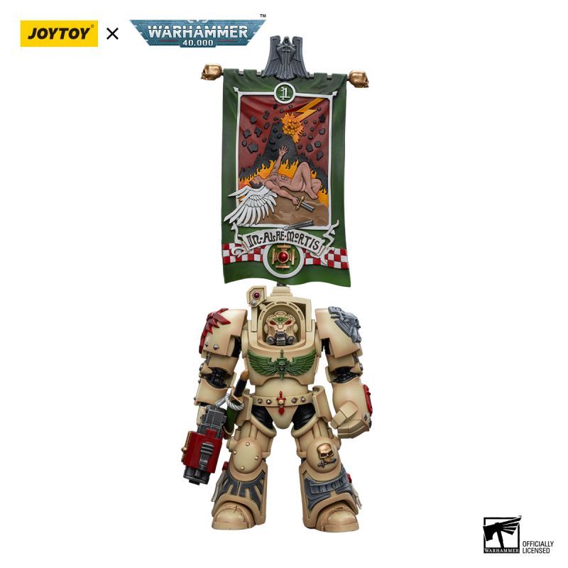 [New in March 2024] JOYTOY Warhammer 40K Dark Angels Deathwing Ancient with Company Banner