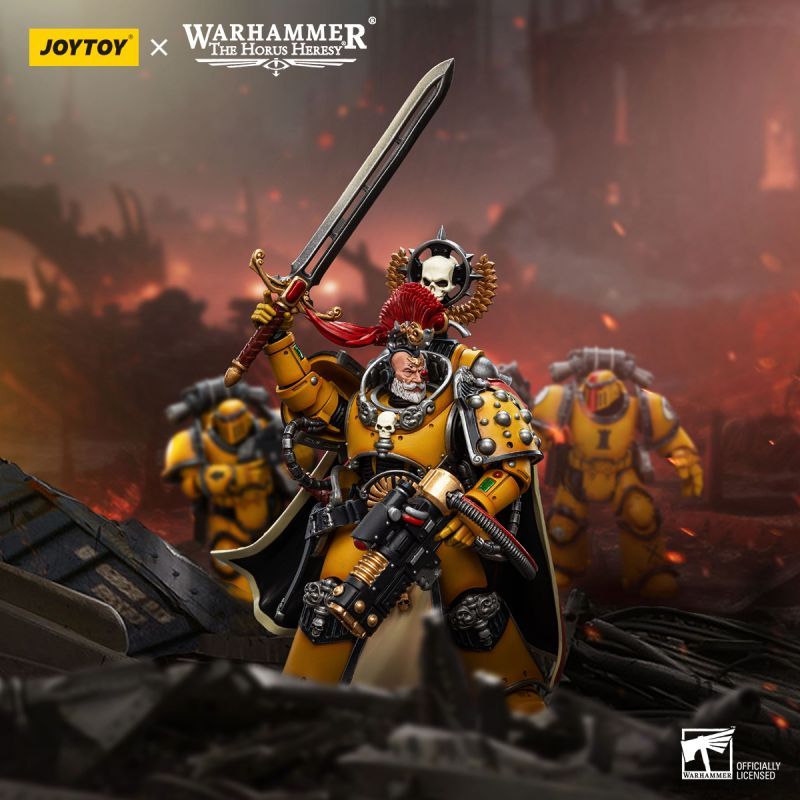 [New in March 2024] JOYTOY Warhammer The Horus Heresy Imperial Fists Legion Praetor with Power Sword