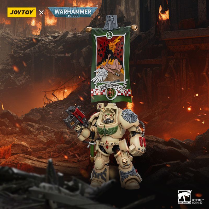 [New in March 2024] JOYTOY Warhammer 40K Dark Angels Deathwing Ancient with Company Banner