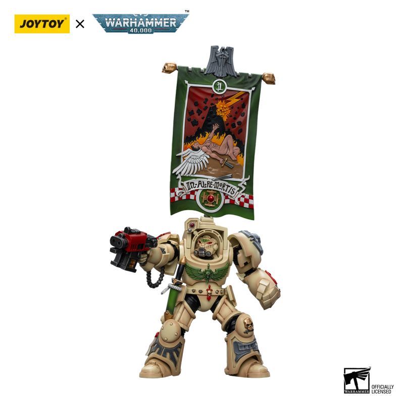 [New in March 2024] JOYTOY Warhammer 40K Dark Angels Deathwing Ancient with Company Banner