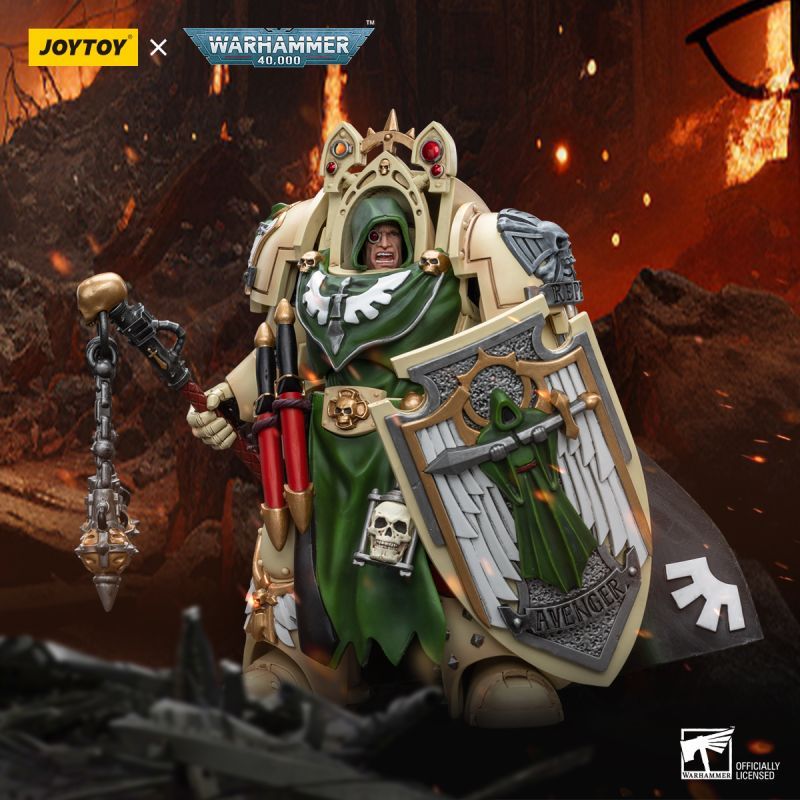 [In stock] JOYTOY Warhammer 40K Dark Angels Deathwing Knight Master with Flail of the Unforgiven