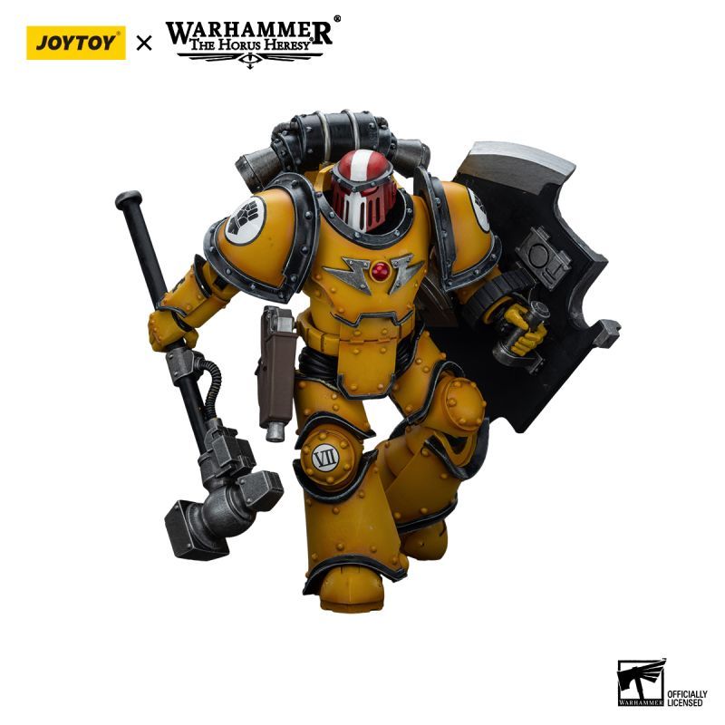 [New in January 2024] JOYTOY Warhammer The Horus Heresy Imperial Fists Legion MkIII Breacher Squad Sergeant with Thunder Hammer