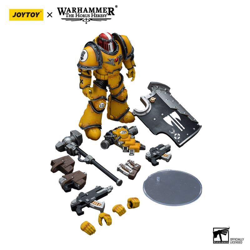 [New in January 2024] JOYTOY Warhammer The Horus Heresy Imperial Fists Legion MkIII Breacher Squad Sergeant with Thunder Hammer