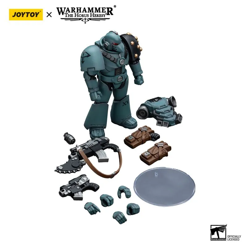 JOYTOY 1/18 Warhammer 40k - Ezekyle Abaddon, Primo Capitano Dei Sons Of Horus - Action Figure 15 Cm - 5