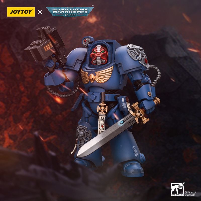 [Pre-sale] JOYTOY Warhammer 40k Ultramarines Terminator Squad Sergeant with Power Sword and Teleport Homer
