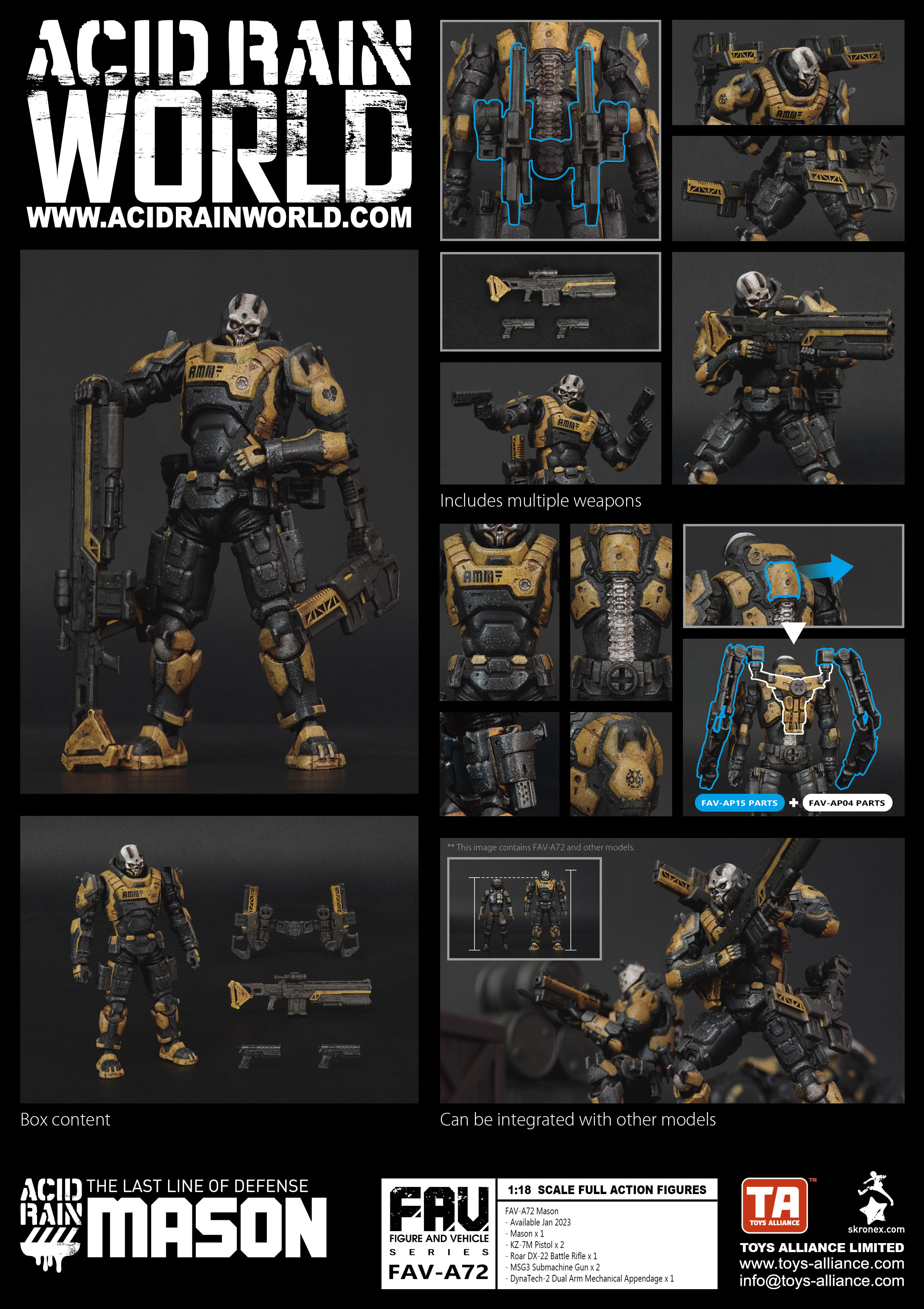 アシッドレイン FAV-A74 ヴェスピッドヴァンガード 1/18スケール