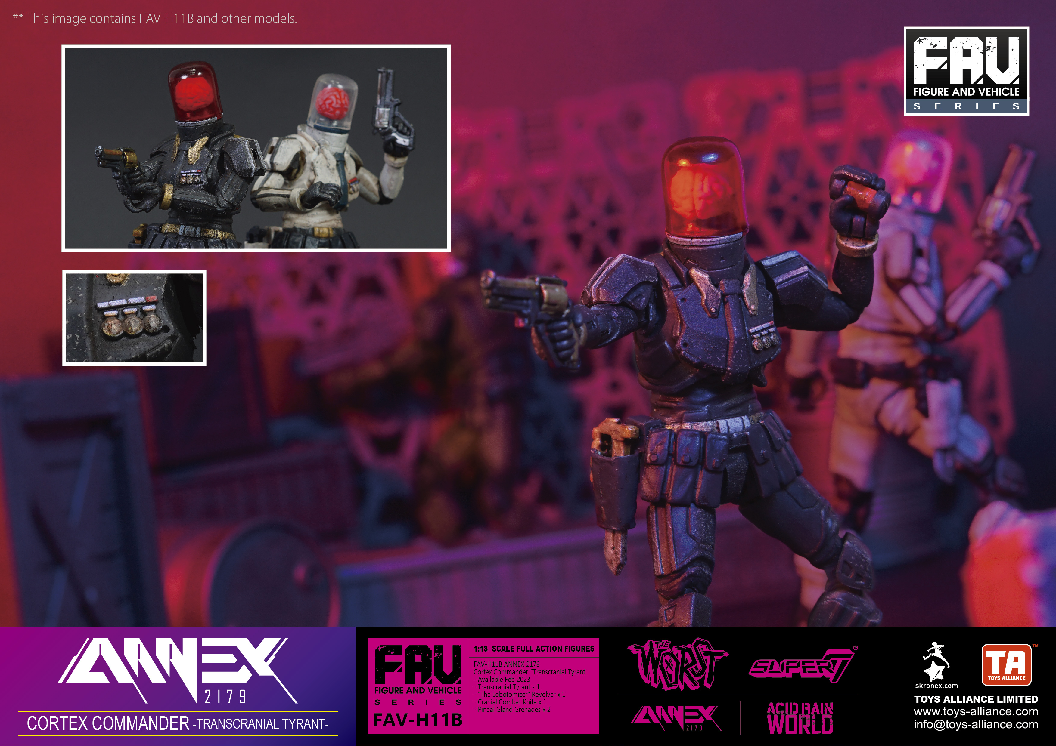 Acid Rain FAV-H11B Cortex Commander Transcranial Tyrant action figure