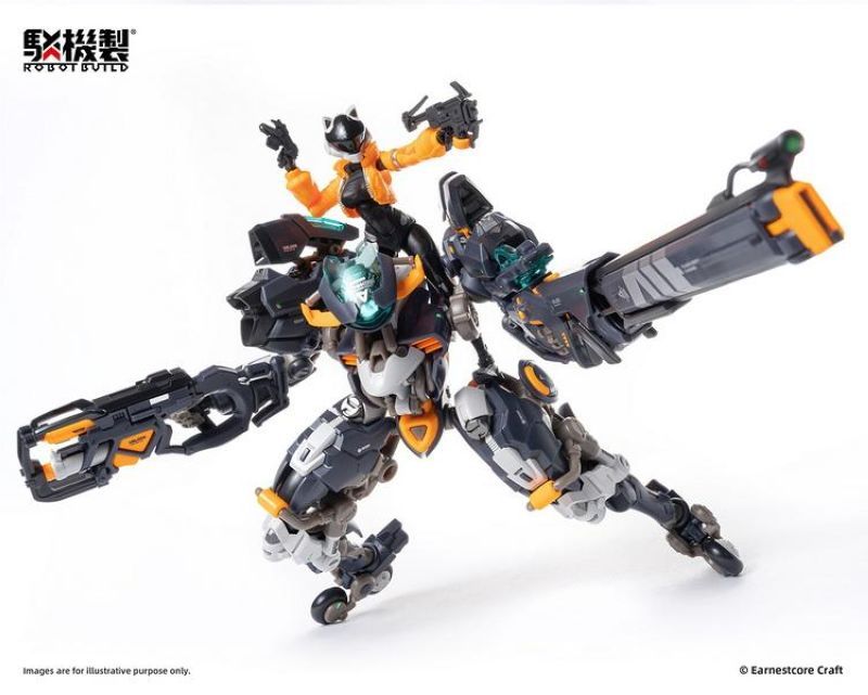 [Pre-sale] Earnestcore Craft Robot Build RB-14 AutoNine Rider & Mecha Set of 2