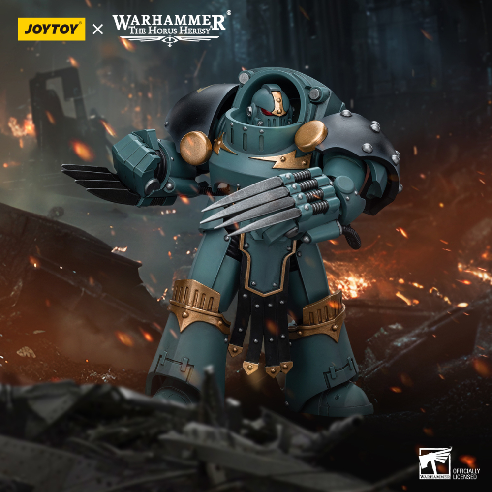 [Pre-sale] JOYTOY Warhammer The Horus Heresy Sons Of Horus Tartaros Terminator Squad Terminator With Lightning Claws