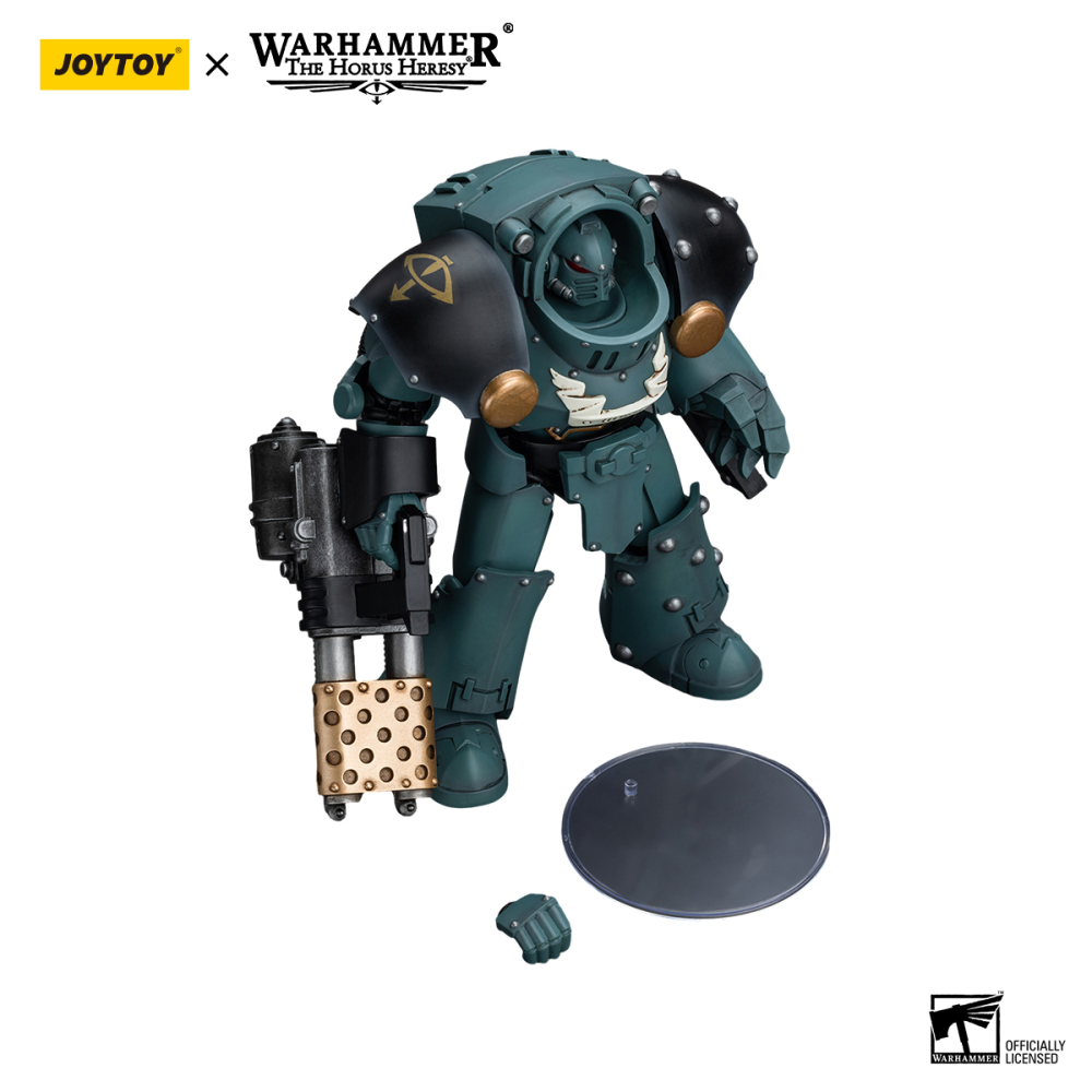 [Pre-sale] JOYTOY Warhammer The Horus Heresy Sons Of Horus Tartaros Terminator Squad Terminator With Heavy Flamer And Chainfist