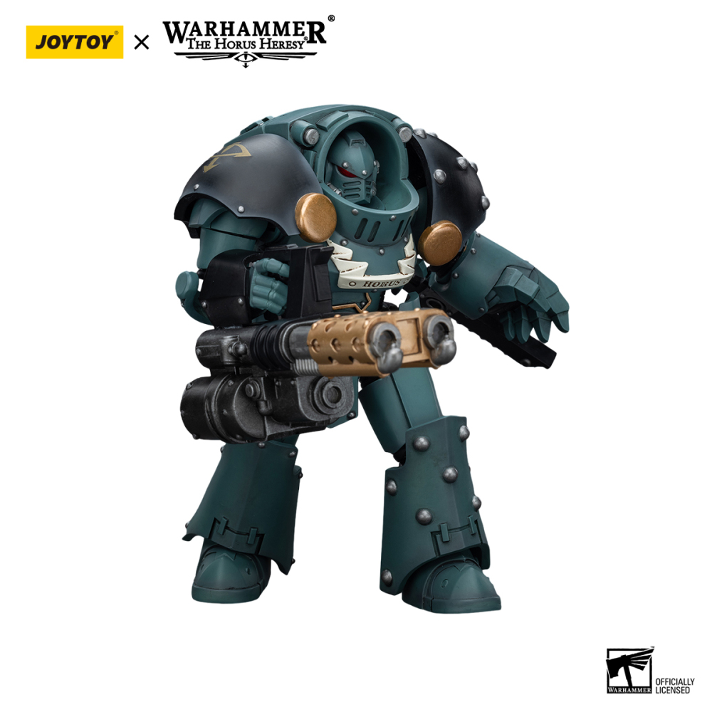 [Pre-sale] JOYTOY Warhammer The Horus Heresy Sons Of Horus Tartaros Terminator Squad Terminator With Heavy Flamer And Chainfist
