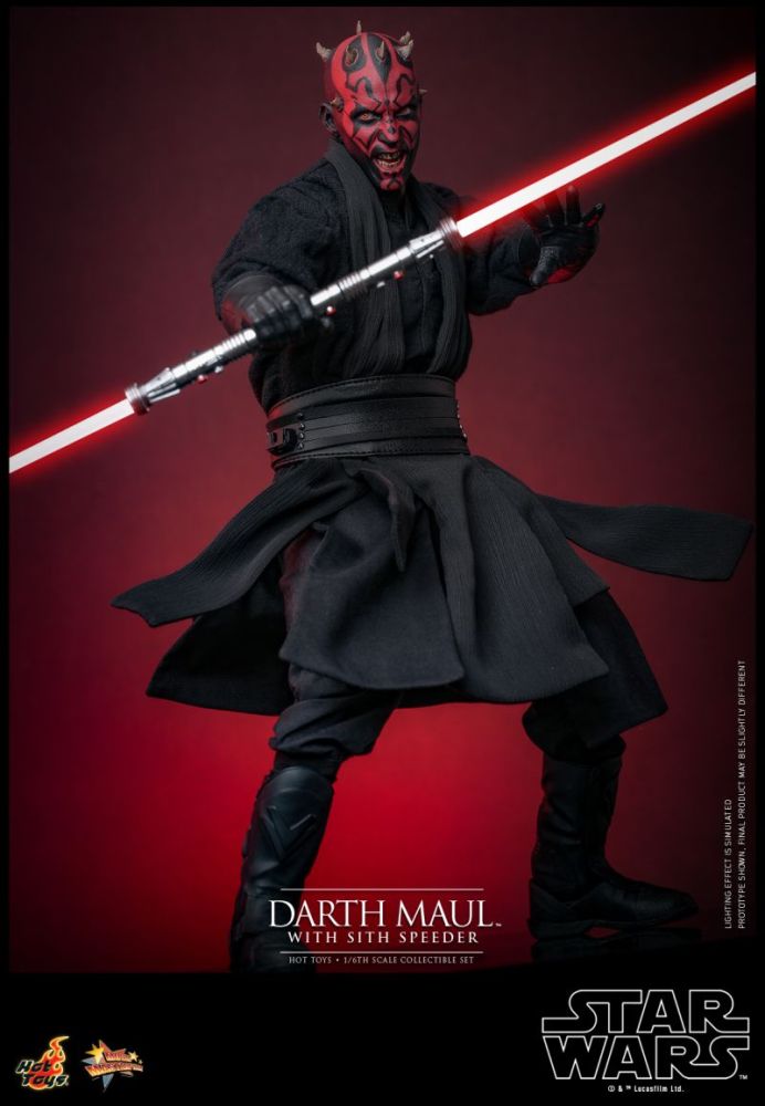 [Pre-sale] Hot toys Star Wars: The Phantom Menace MMS749 Darth Maul With Sith Speeder Collectible Figure Set