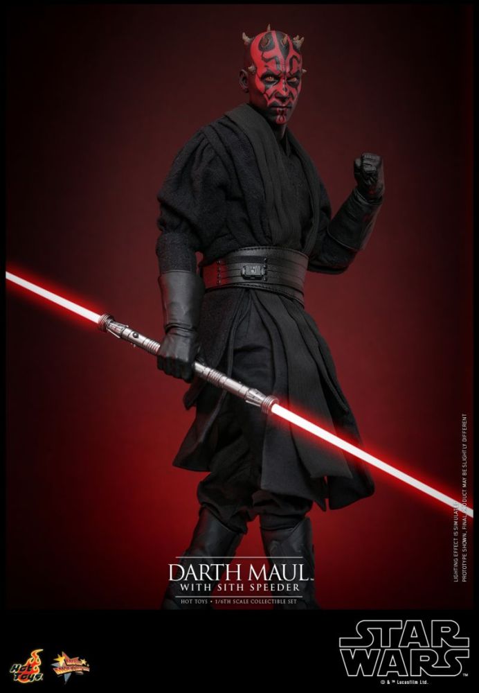 [Pre-sale] Hot toys Star Wars: The Phantom Menace MMS749 Darth Maul With Sith Speeder Collectible Figure Set
