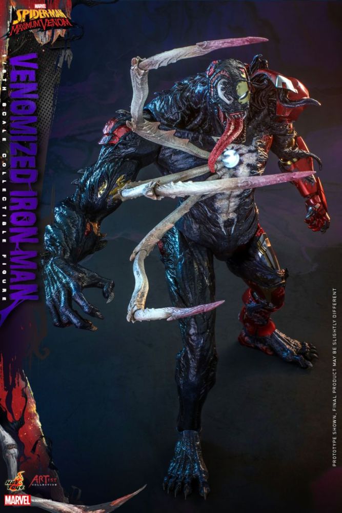[In stock] Hot toys Marvel's Spider-Man: Maximum Venom AC04 Venomized Iron Man