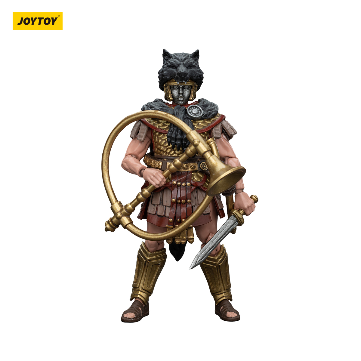 HiPlay JOYTOY Action Figure Strife Series: Roman Republic Cohort IV Buccinator - Scala 1:18 (11 Cm) JT6182