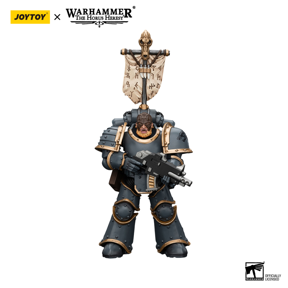 [Pre-sale] JOYTOY Warhammer The Horus Heresy Space Wolves Grey Slayer Pack Grey Slayer With Legion Vexilla