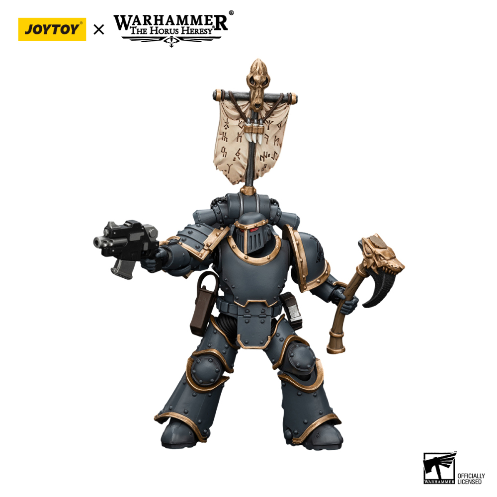 [Pre-sale] JOYTOY Warhammer The Horus Heresy Space Wolves Grey Slayer Pack Grey Slayer With Legion Vexilla