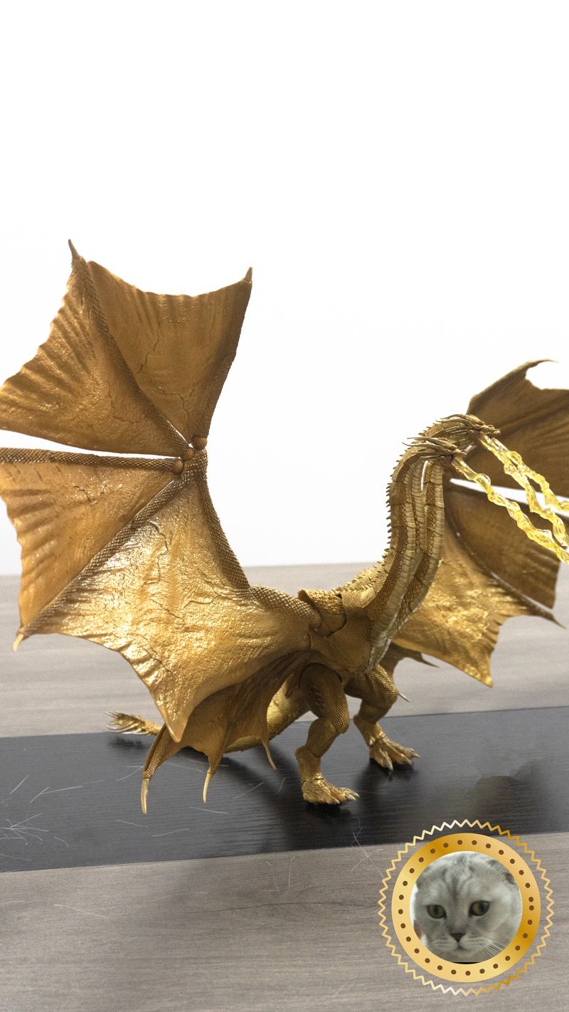 Ghidorah Gravity Beam King Ghidorah Toy 2019 HIYA Toys King