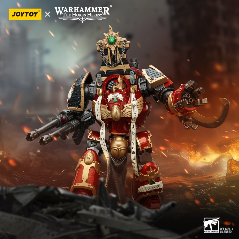 [Pre-sale] JOYTOY Warhammer The Horus Heresy Thousand Sons Contemptor-Osiron Dreadnought With Gravis Force Blade And Gravis Autocannon