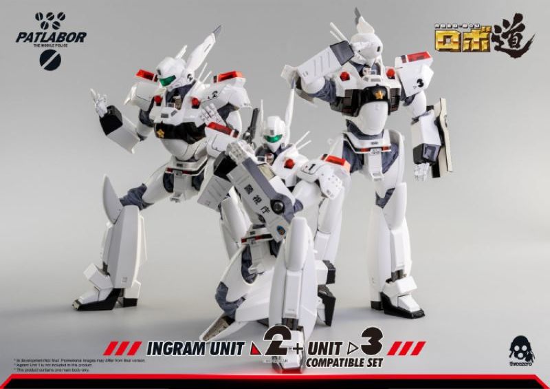 [Pre-sale] Threezero 3Z0107 Mobile Police Patlabor ROBO-DOU Ingram Unit 2 + Unit 3 Compatible Set Reissue