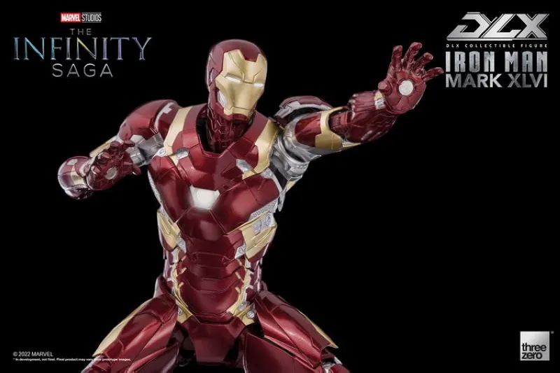 Threezero DLX The Infinity Saga Iron Man Mark 46 Reissue action figure