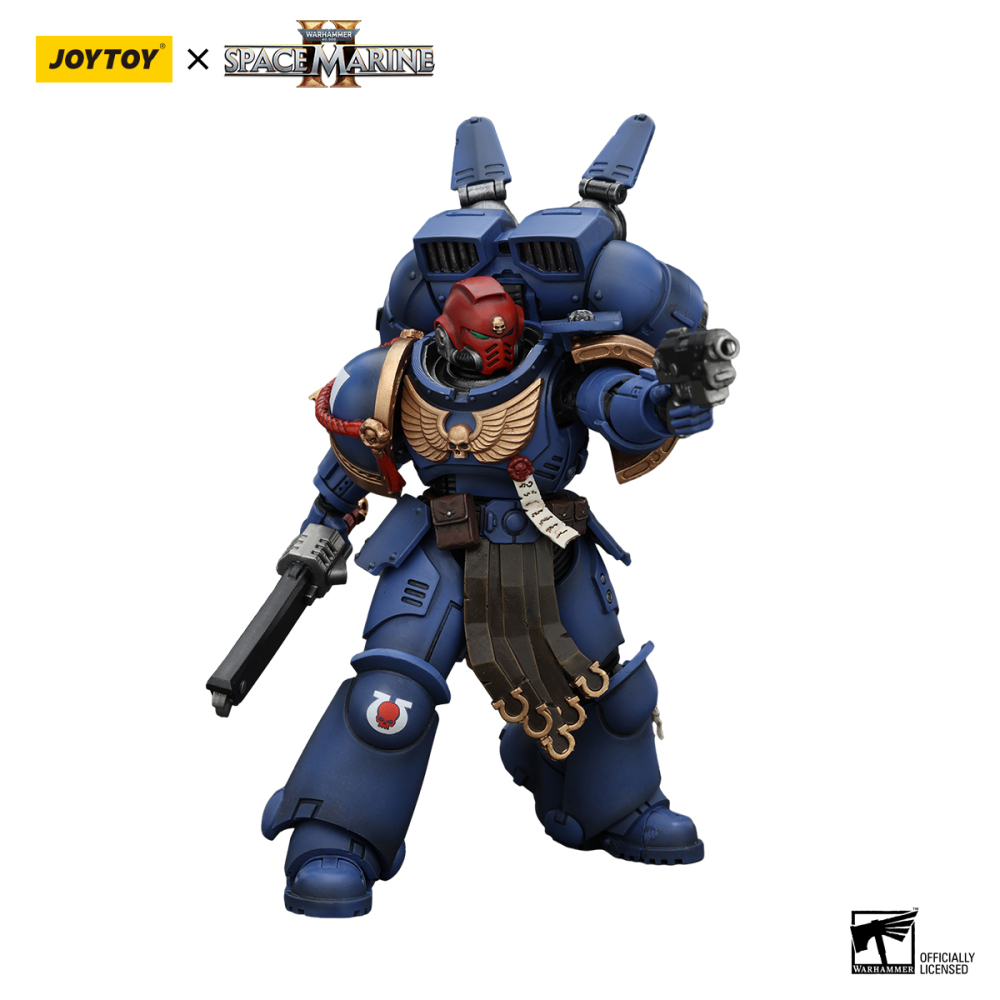 Warhammer 40K Uitramarines Sergeant Gadriel with the gun