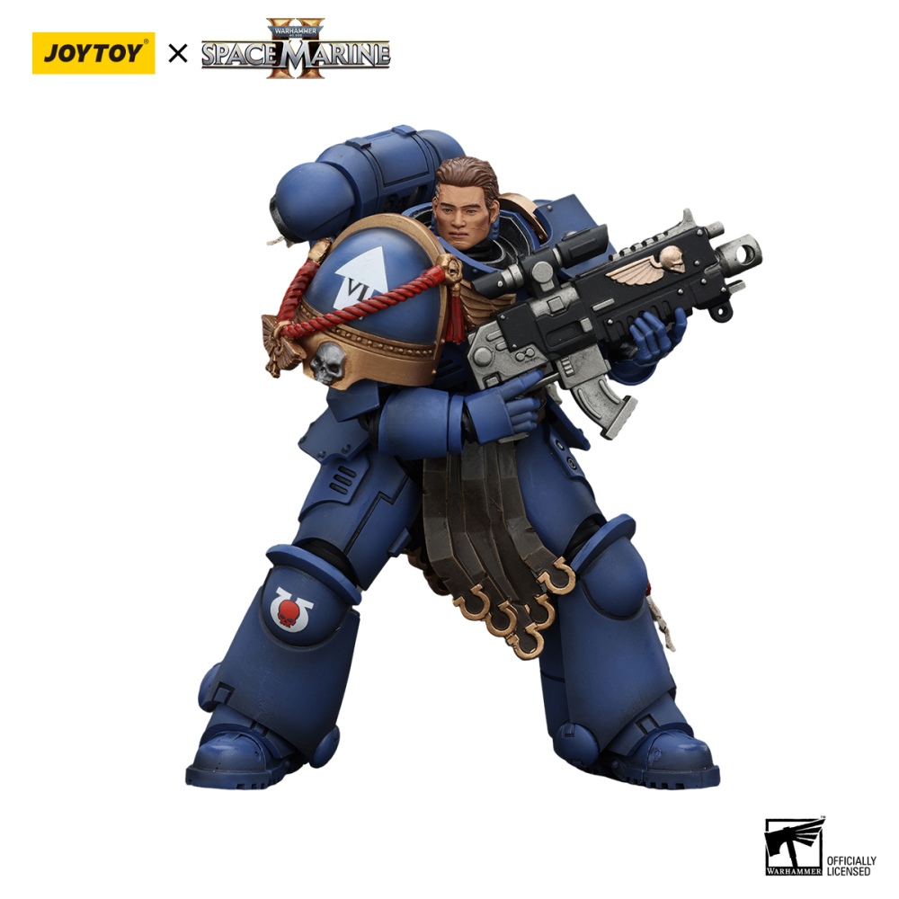 Warhammer 40K Uitramarines Sergeant Gadriel with the gun