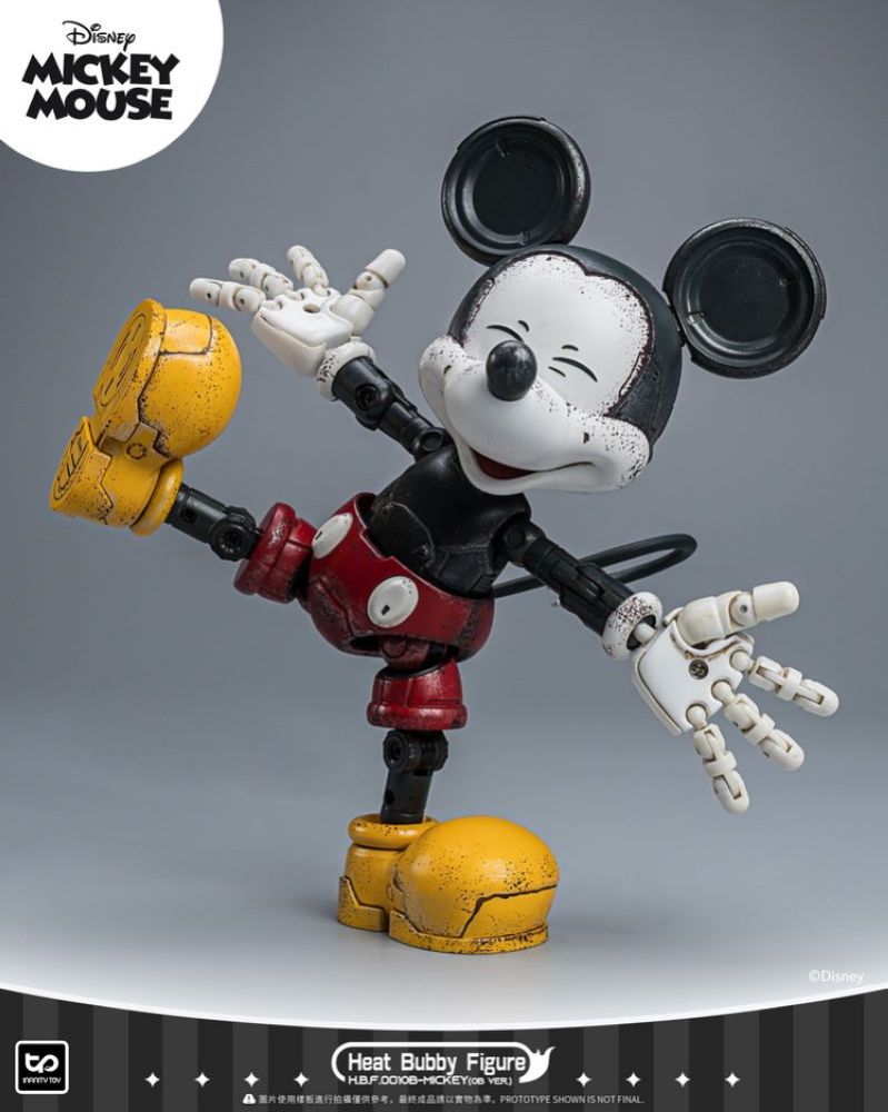 [In stock] HEATBOYS Infinity Toys Heat Buddy Figure H.B.F. HB0069 MICKEY Disney Mecha Mickey Mouse Dilapidated Version
