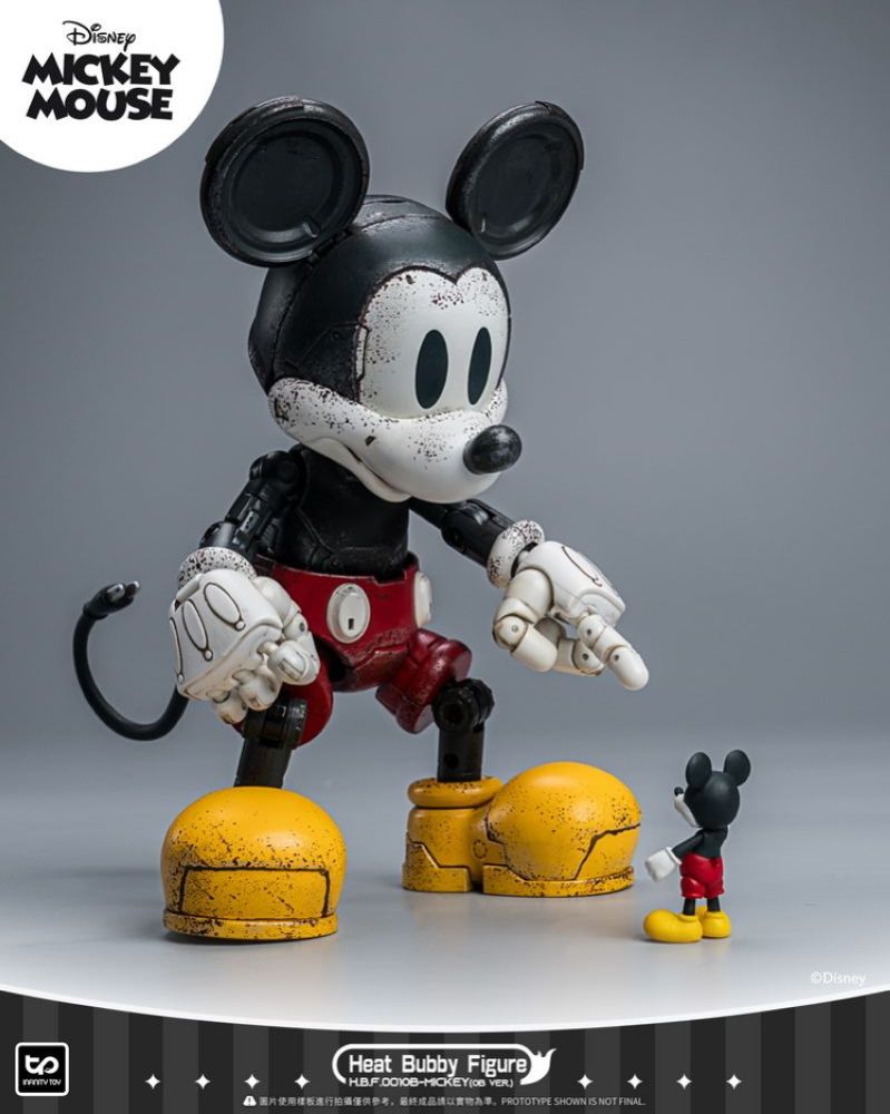 [In stock] HEATBOYS Infinity Toys Heat Buddy Figure H.B.F. HB0069 MICKEY Disney Mecha Mickey Mouse Dilapidated Version