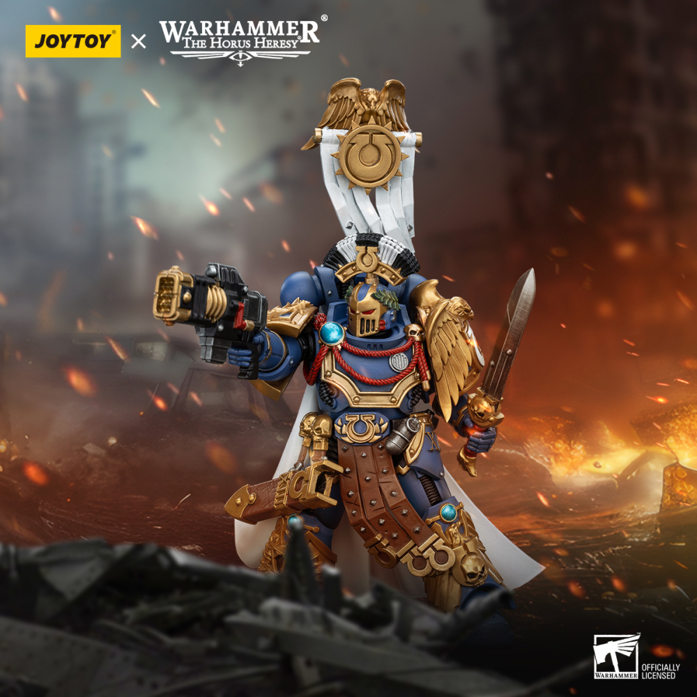 [Pre-sale] JOYTOY Warhammer "The Horus Heresy" Ultramarines Legion Praetor with Power Sword and Volkite Serpenta