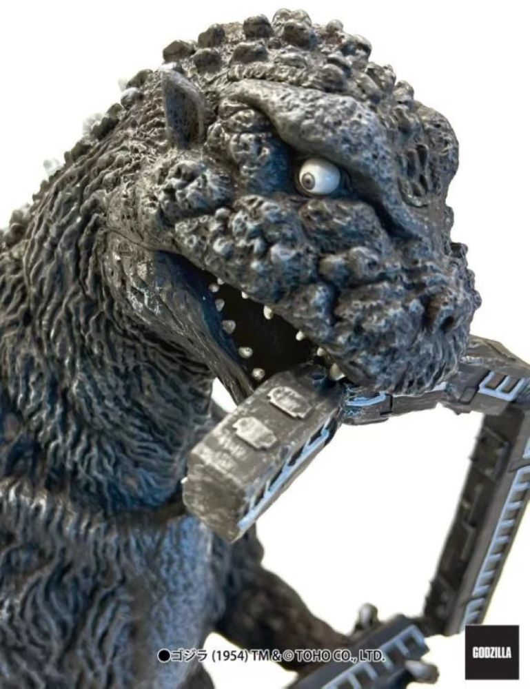 [In stock] EZHOBI OBS Godzilla (1954) Omega Beast Series Godzilla Train Biter (B/W Film 70th Anniversary Ver.)