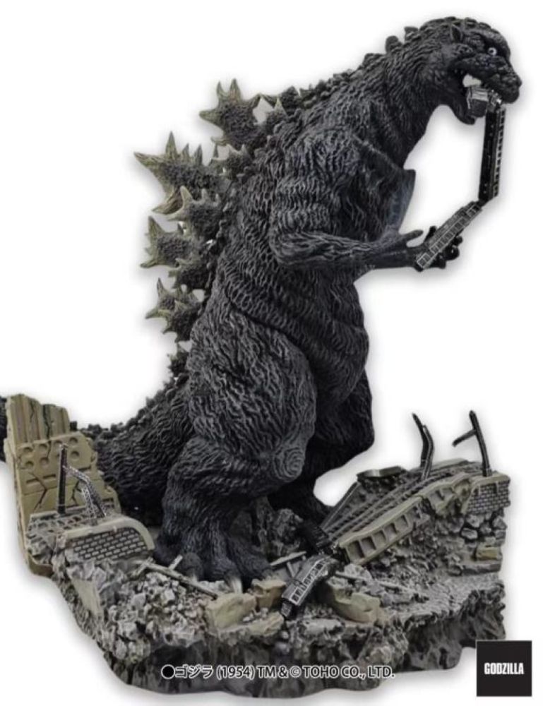[In stock] EZHOBI OBS Godzilla (1954) Omega Beast Series Godzilla Train Biter (B/W Film 70th Anniversary Ver.)