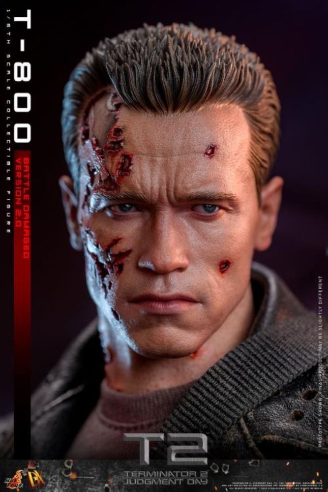 [Pre-sale] Hot Toys Terminator 2: Judgement Day DX46 T-800 (Battle Damaged Version 2.0) Collectible Figure
