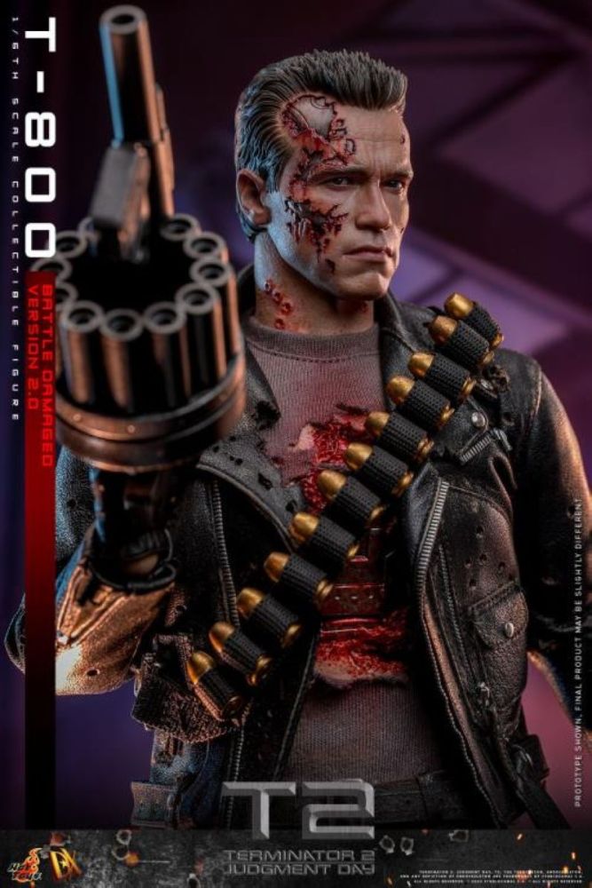 [Pre-sale] Hot Toys Terminator 2: Judgement Day DX46 T-800 (Battle Damaged Version 2.0) Collectible Figure